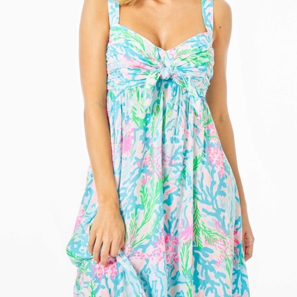SOLD Lilly Pulitzer Sabrinah Midi Dress 6 - Picture 1 of 6